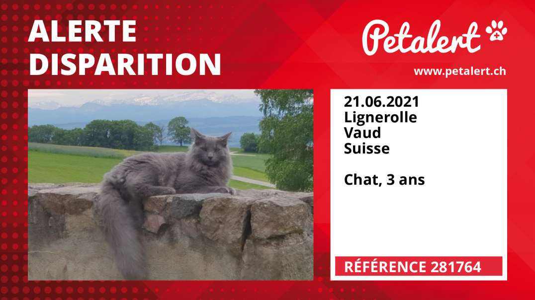 Alerte Disparition #281764 Lignerolle / Vaud / Suisse