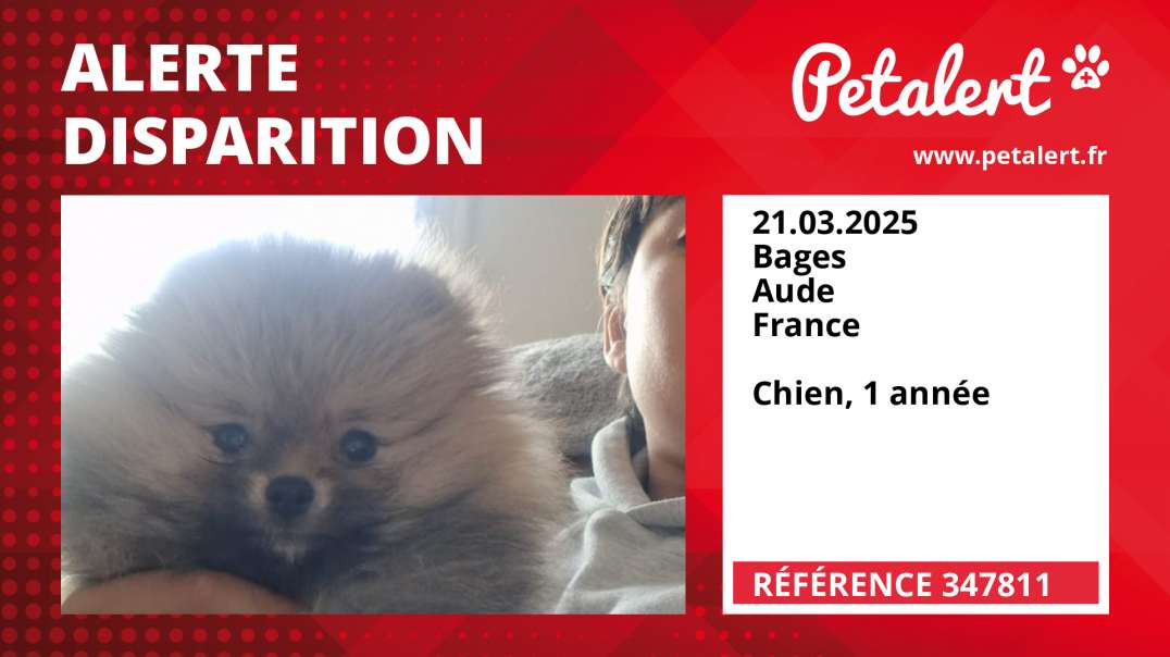 Alerte Disparition #347811 Bages / Aude / France