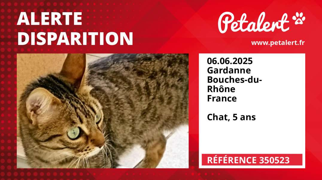 Alerte Disparition #350523 Gardanne / Bouches-du-Rhône / France