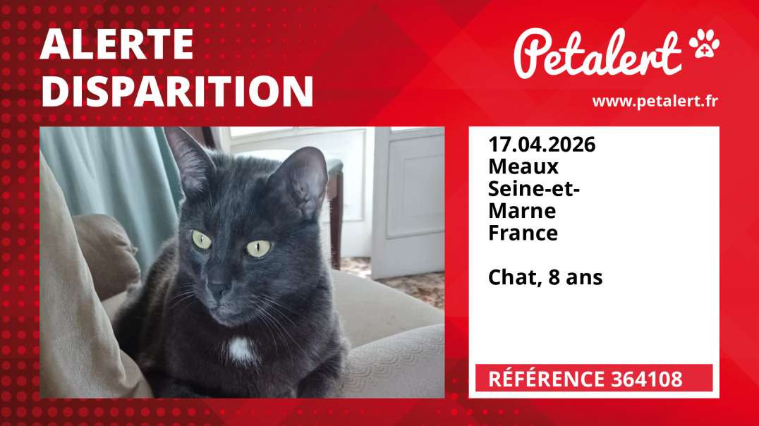 Alerte Disparition #364108 Meaux / Seine-et-Marne / France