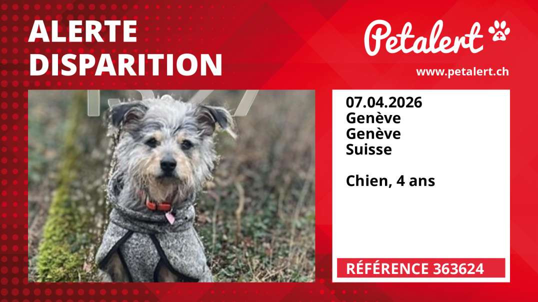 Alerte Disparition #363624 Genève / Genève / Suisse