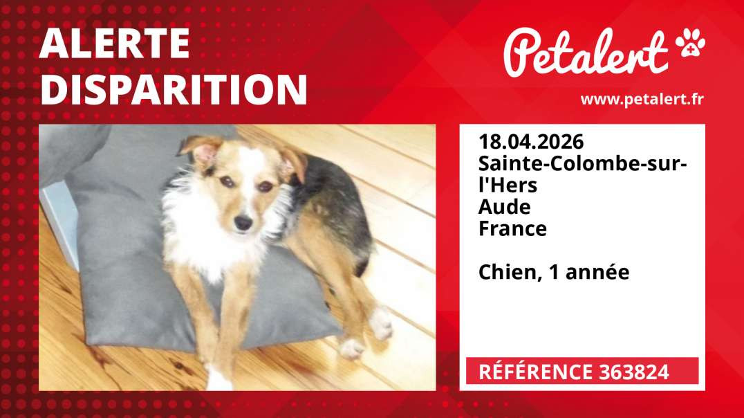 Alerte Disparition #363824 Sainte-Colombe-sur-l'Hers / Aude / France