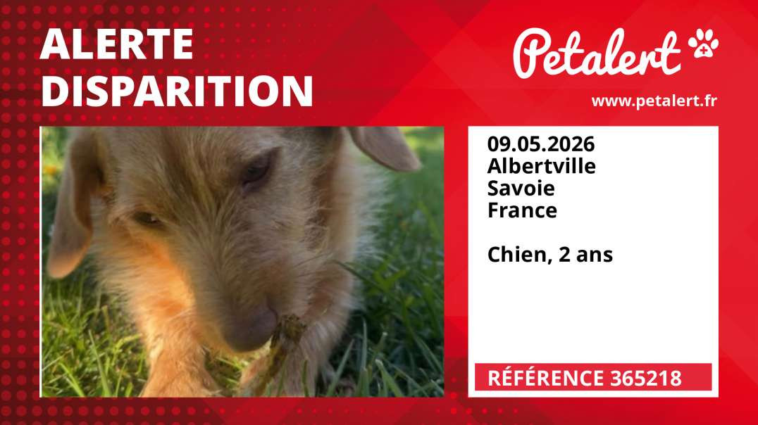 Alerte Disparition #365218 Albertville / Savoie / France