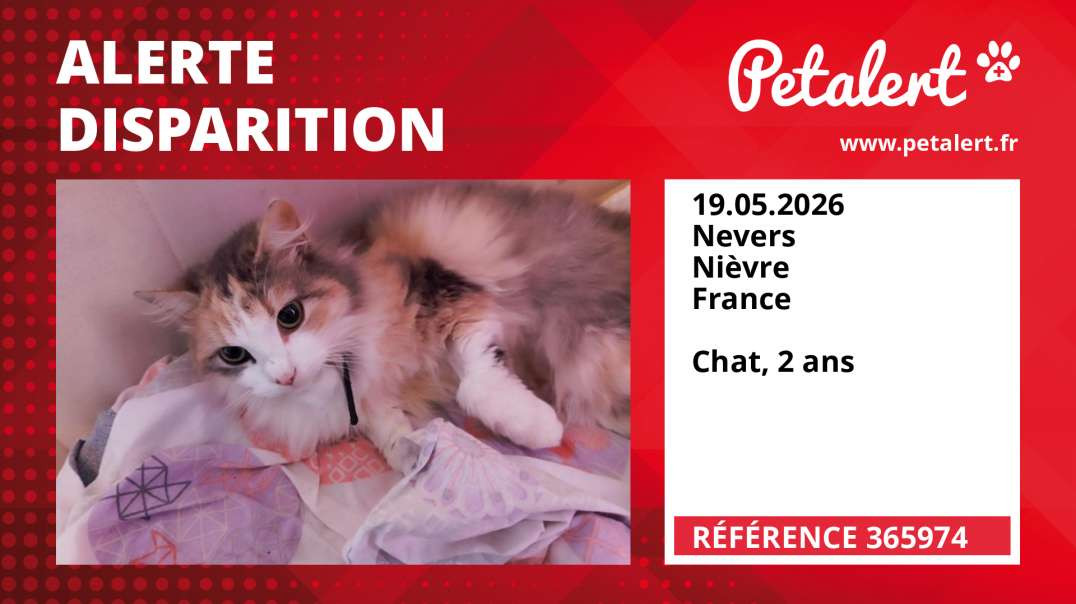 Alerte Disparition #365974 Nevers / Nièvre / France