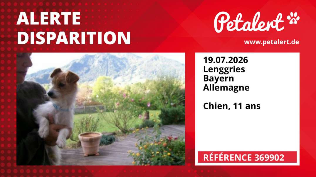 Alerte Disparition #369902 Lenggries / Bayern / Allemagne
