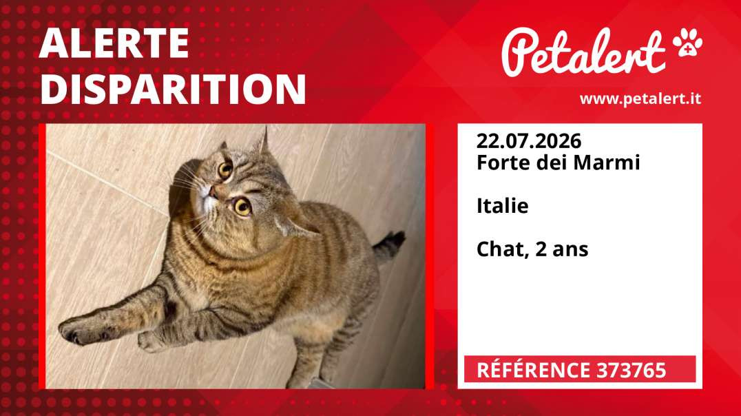 Alerte Disparition #373765 Forte dei Marmi /  / Italie
