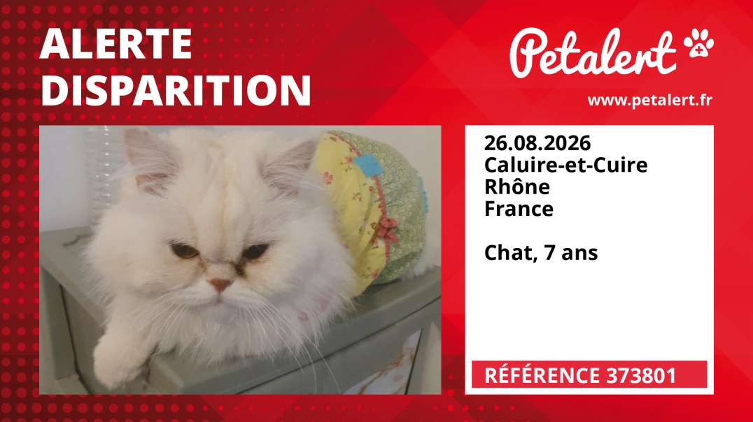 Alerte Disparition #373801 Caluire-et-Cuire / Rhône / France